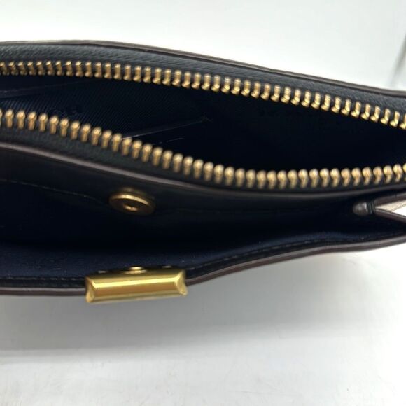 COACH Wristlet Tri-Color Leather Brass Hardware Zippered w/ Front Pocket - Picture 12 of 12